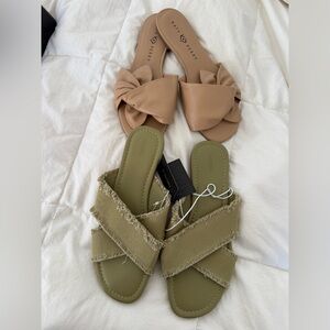 BUNDLE 2 sandals Katy Perry Collections & forever 21 Sandals
